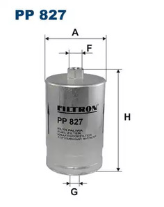 Фильтр топливный FILTRON PP827