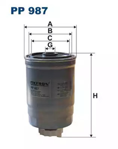 Фильтр топливный FILTRON PP987