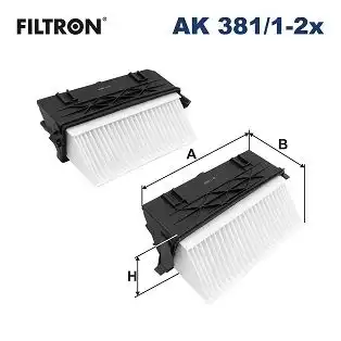 Фильтр воздушный mb c-class (w204) 300 11-14 300 11-14 300 09-14 300 09-14 c-class t-model (s204) 300 11-14 300 09-14 300 09-14 cls (c218) 300 11-14 300 11-14 300 FILTRON AK381/1-2X