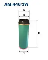 Воздушный фильтр filtron FILTRON AM 446/3W