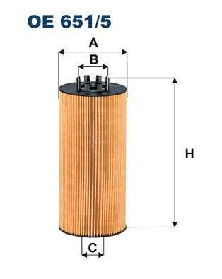 Масляный фильтр filtron FILTRON OE 651/5