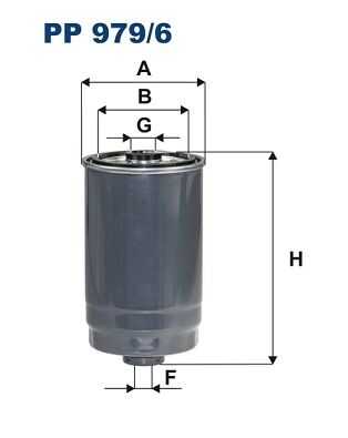 Топливный фильтр filtron FILTRON PP 979/6