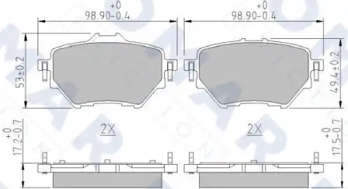 Fo 261781 колодки дисковые задние FOMAR FRICTION FO 261781