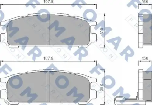 Тормозные колодки FOMAR FRICTION FO 480581