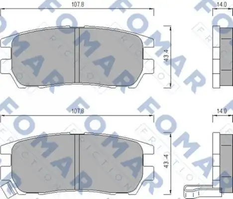 Тормозные колодки FOMAR FRICTION FO 482181