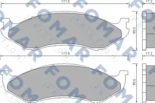 Тормозные колодки FOMAR FRICTION FO 664681