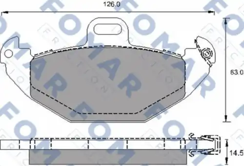 Тормозные колодки FOMAR FRICTION FO 689081