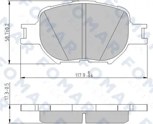 Fo 814681 колодки дисковые передние FOMAR FRICTION FO 814681