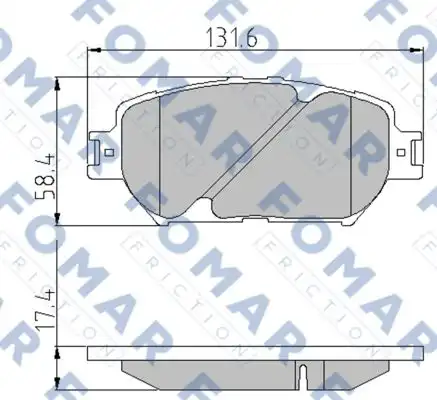 Тормозные колодки FOMAR FRICTION FO 832683