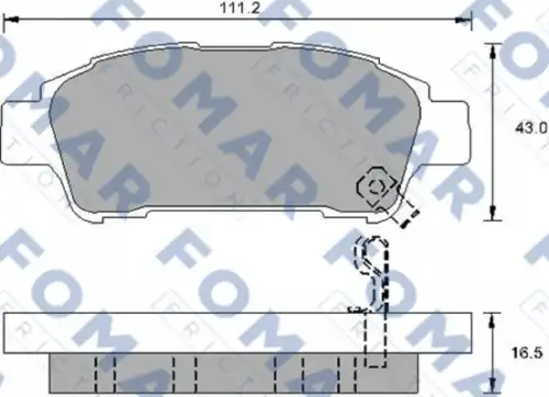 Тормозные колодки FOMAR FRICTION FO 907481