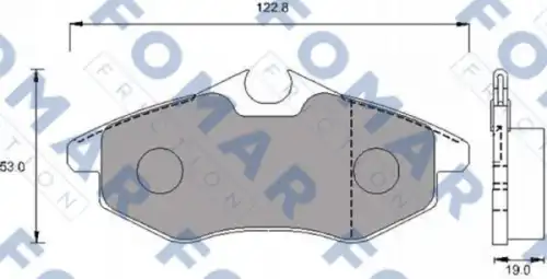 Тормозные колодки FOMAR FRICTION FO 924581