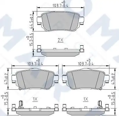 Fo 266281 колодки дисковые задние FOMAR FRICTION FO266281
