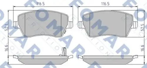 Тормозные колодки FOMAR FRICTION FO839181