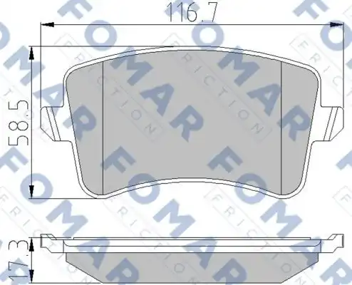 Тормозные колодки FOMAR FRICTION FO857581