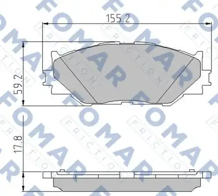 Тормозные колодки FOMAR FRICTION FO892381
