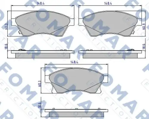 Тормозные колодки FOMAR FRICTION FO895681