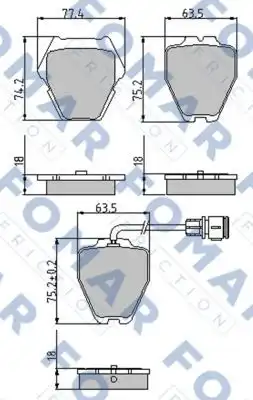 Тормозные колодки FOMAR FRICTION FO905781