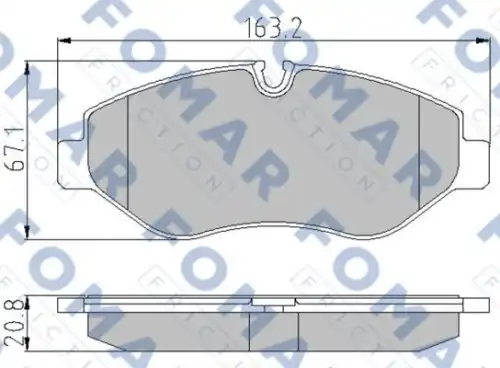 Тормозные колодки FOMAR FRICTION FO921581