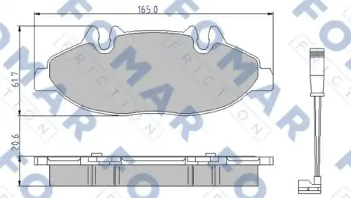 Тормозные колодки FOMAR FRICTION FO923781