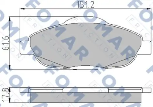 Тормозные колодки FOMAR FRICTION FO929581