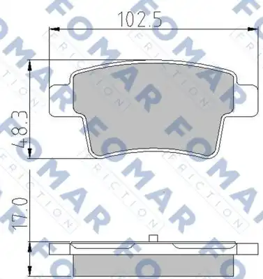 Тормозные колодки FOMAR FRICTION FO929881