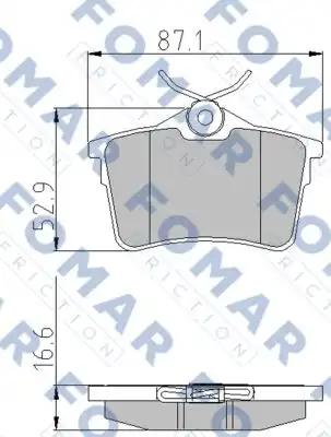Тормозные колодки FOMAR FRICTION FO935781