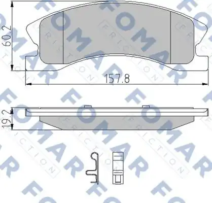 Тормозные колодки FOMAR FRICTION FO937581