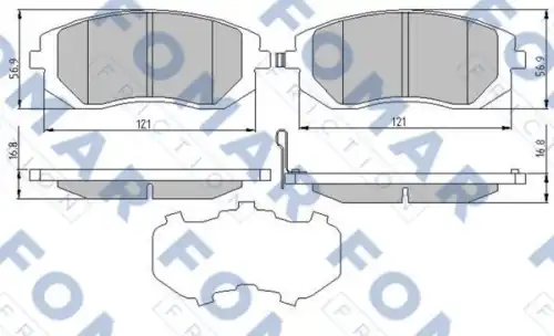 Тормозные колодки FOMAR FRICTION FO973881