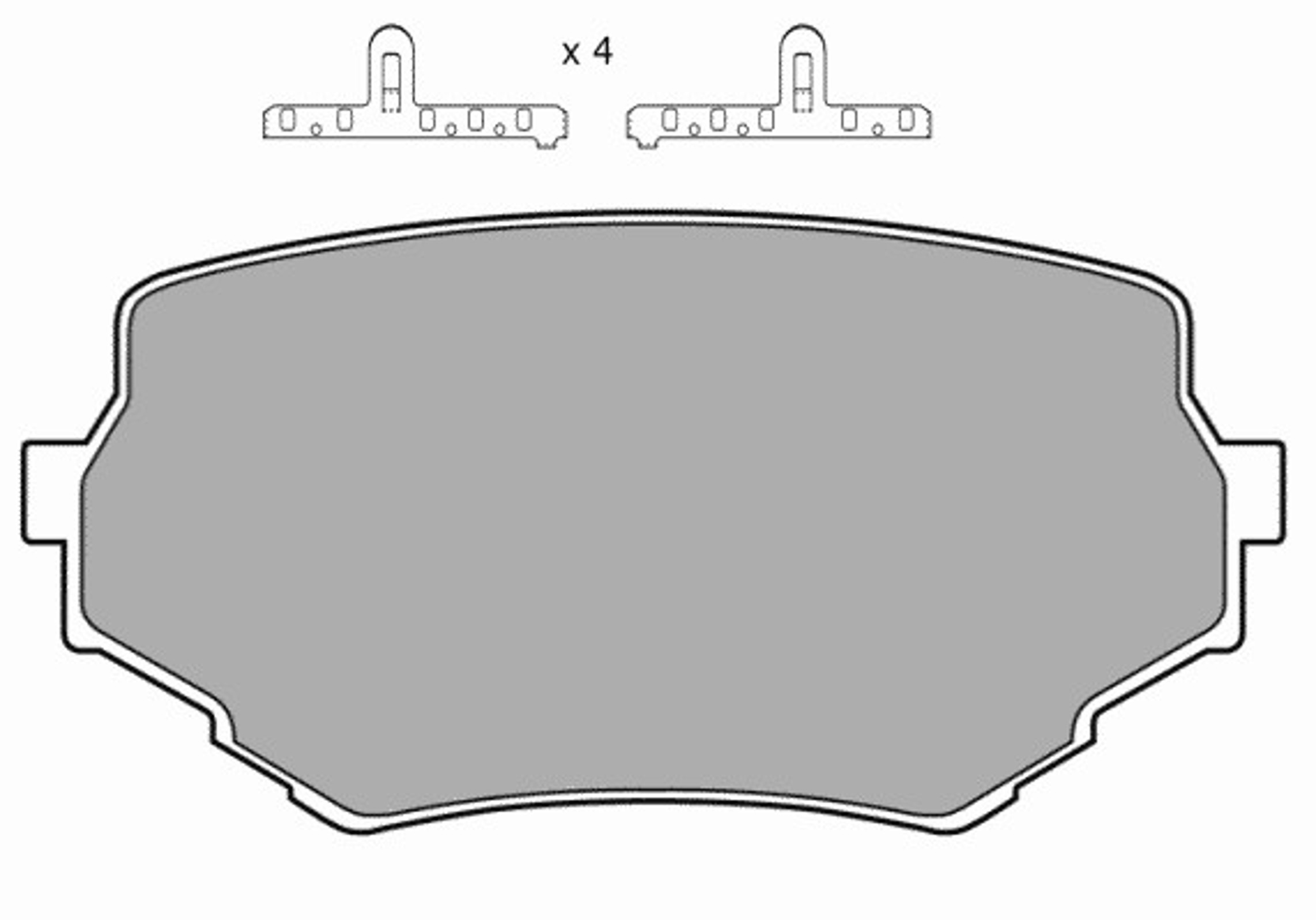 Комплект тормозных колодок дисковый тормоз FREMAX FBP-1046