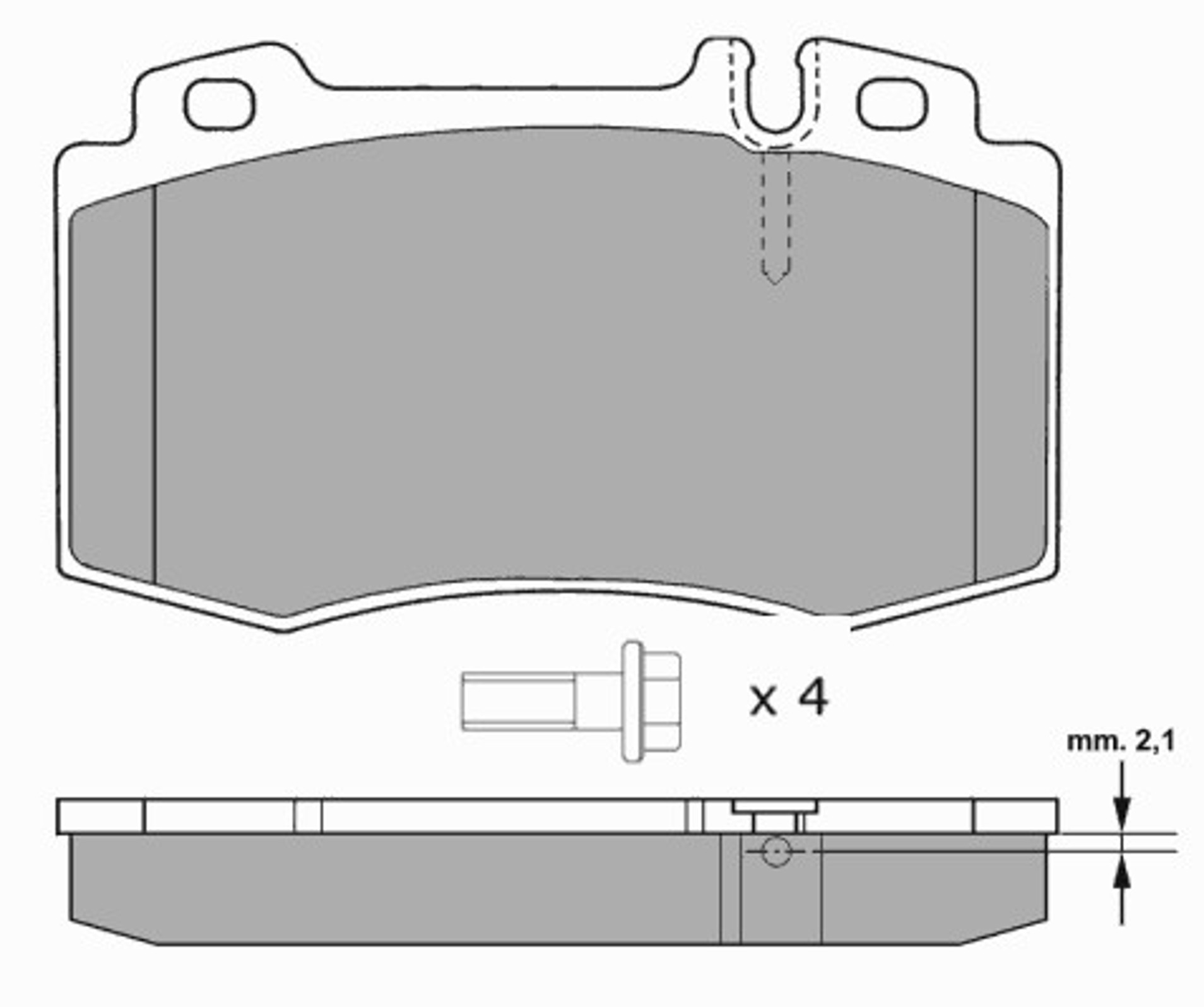 Комплект тормозных колодок дисковый тормоз FREMAX FBP-1299