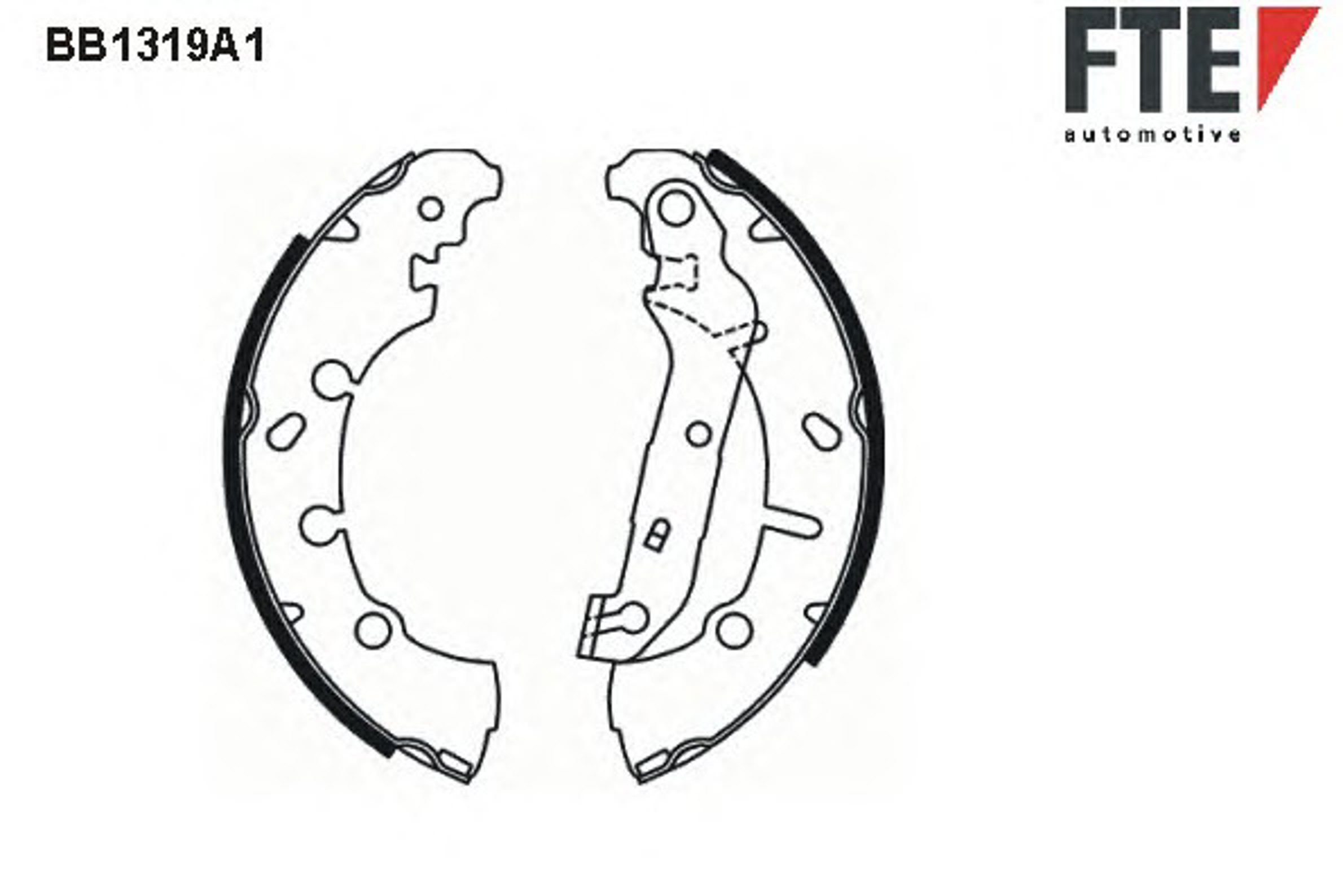 Комплект тормозных колодок FTE BB1319A1