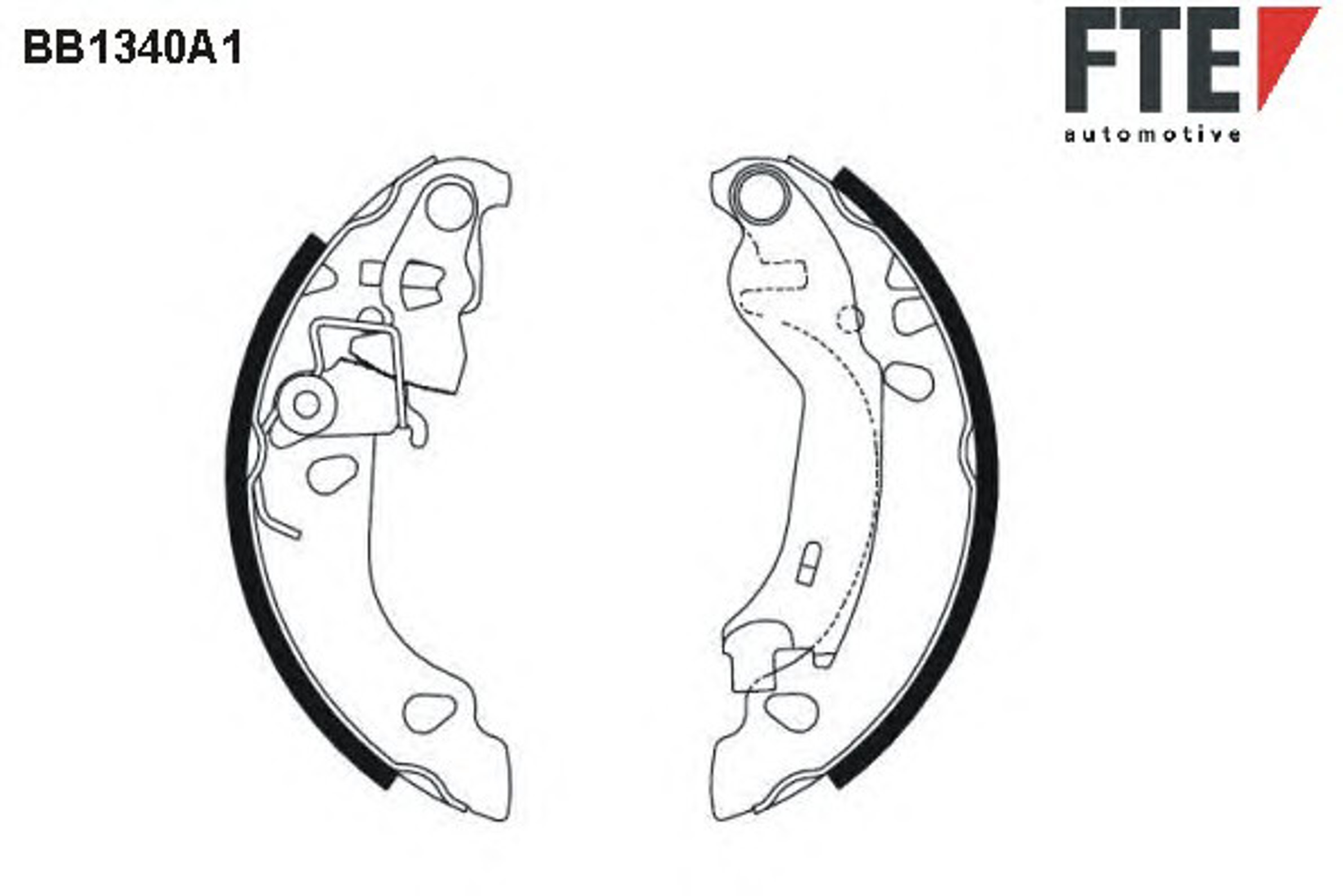 Колодки тормозные барабанные FTE BB1340A1