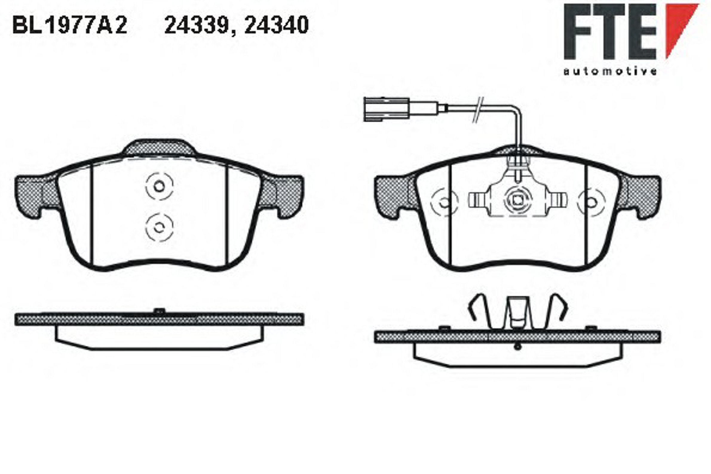 Колодки тормозные дисковые FTE BL1977A2