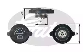 Крышка резервуара охлаждающей жидкости GATES RC219