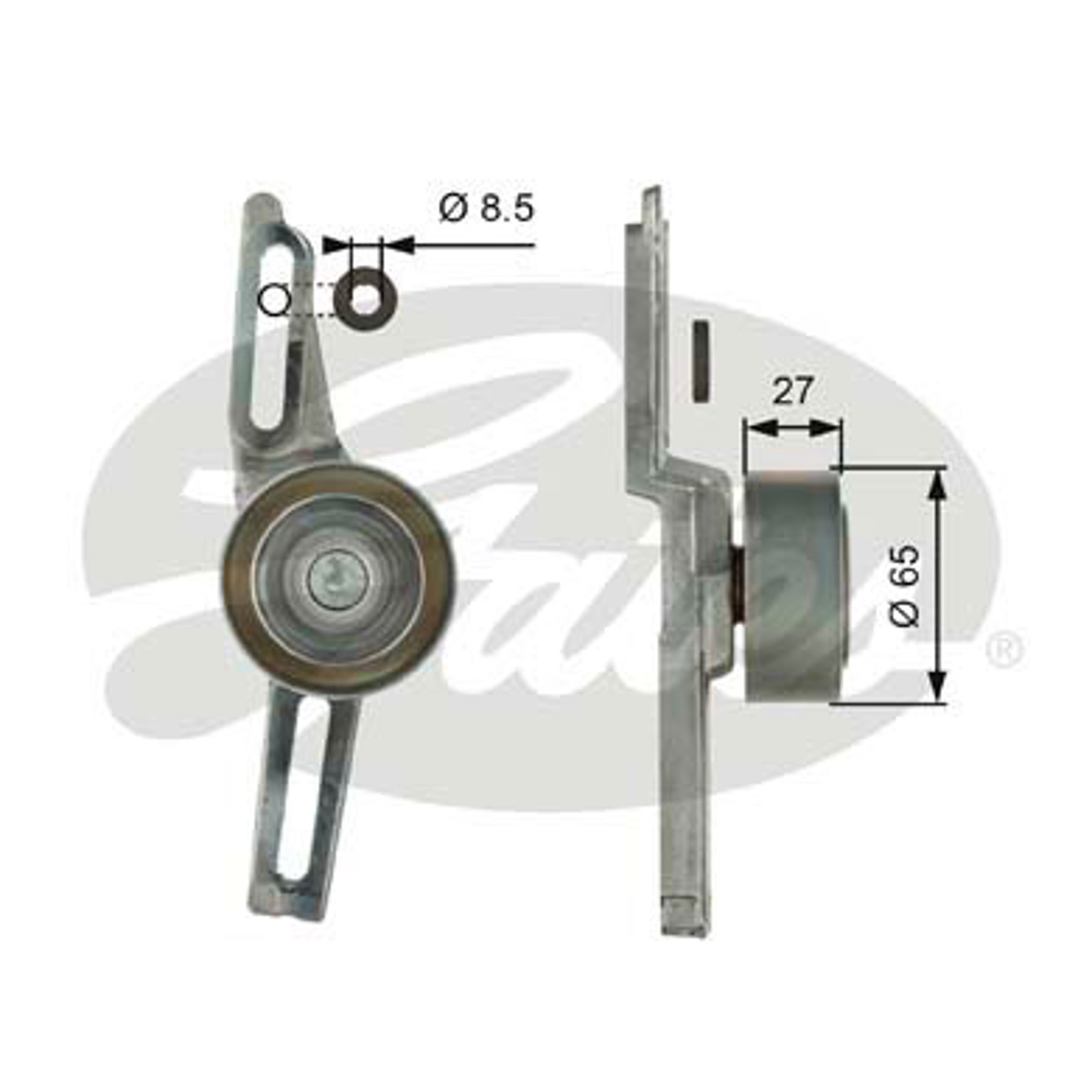Ролик натяжной поликлинового ремня GATES T39101