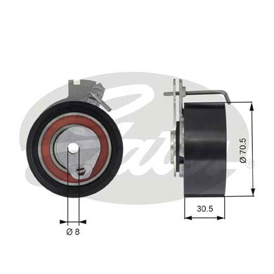 Натяжной ролик ременьа грм powergrip GATES T43159