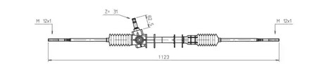 Рейка рулевая GENERAL RICAMBI SK4002