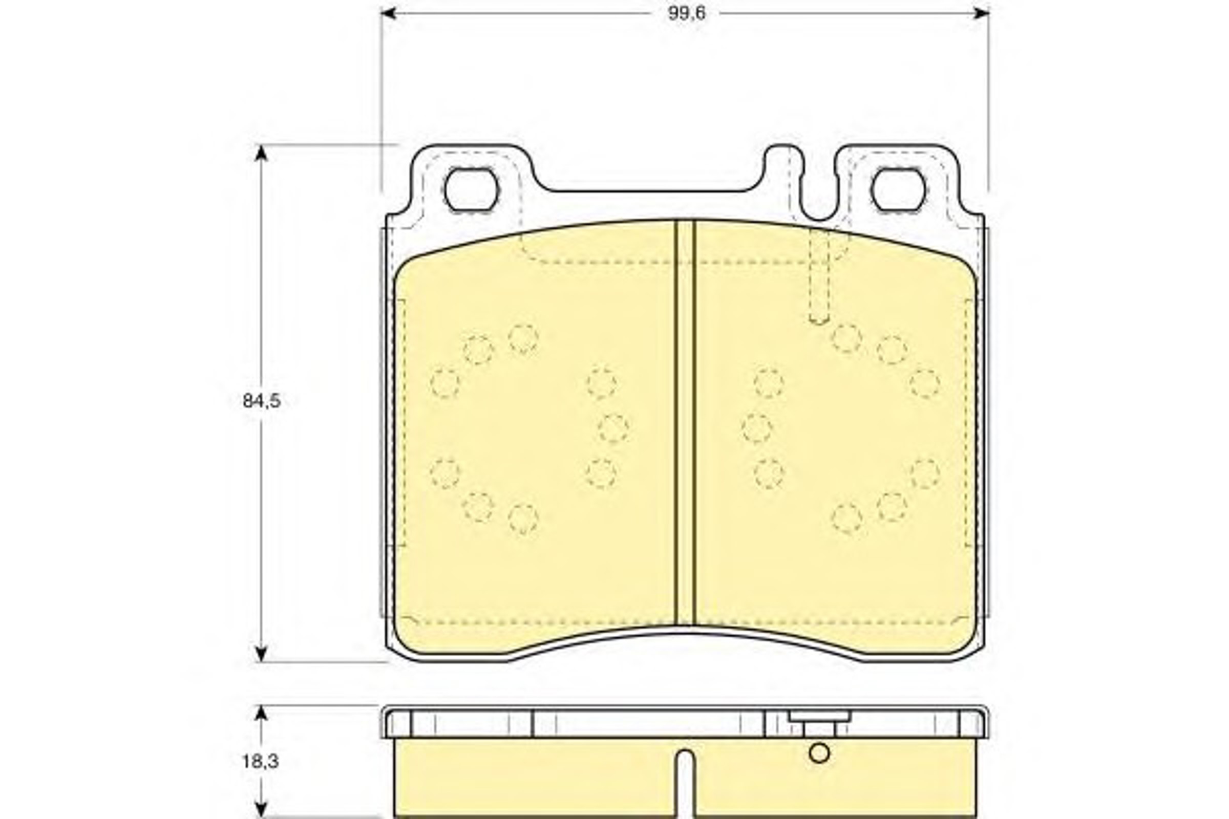 Колодки тормозные дисковые комплект GIRLING 6101132