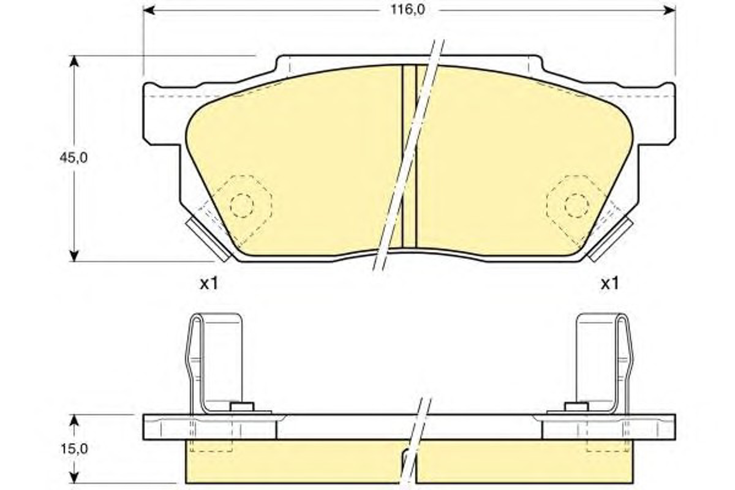 Колодки тормозные дисковые GIRLING 6103259