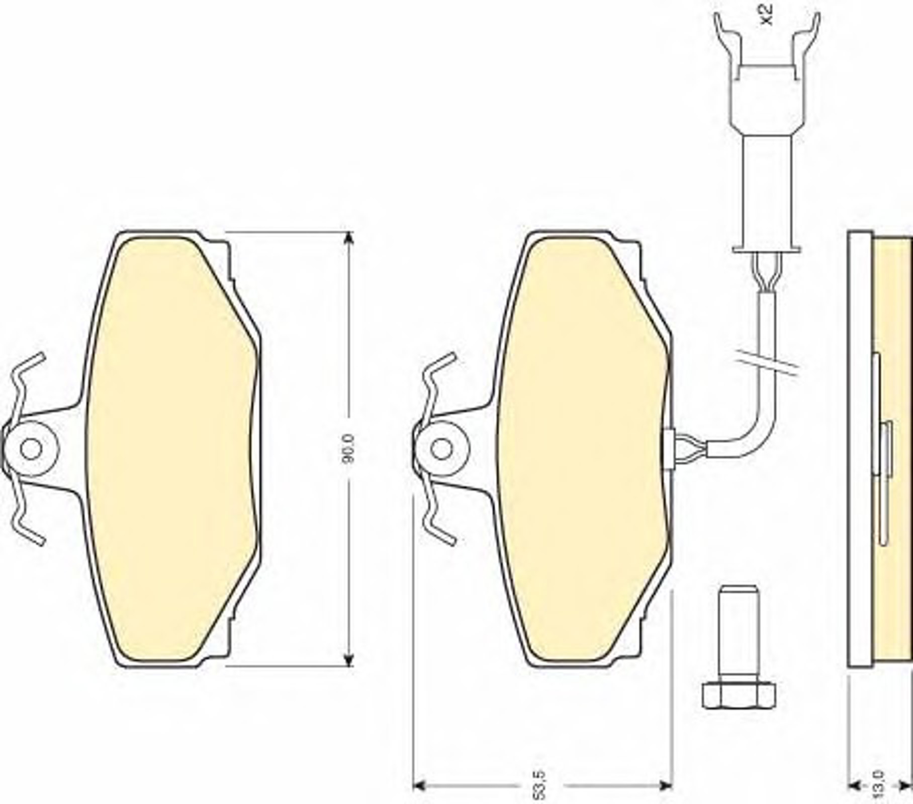 Колодки тормозные дисковые GIRLING 6104621