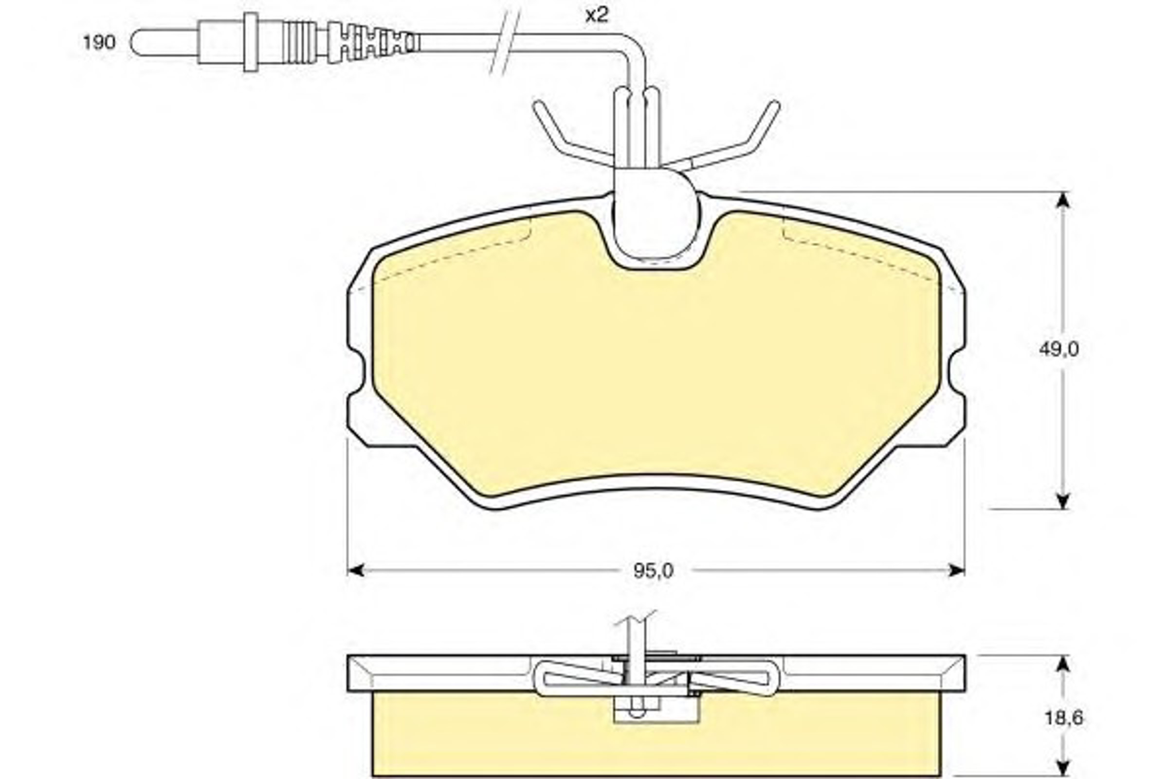 Колодки тормозные дисковые GIRLING 6107931
