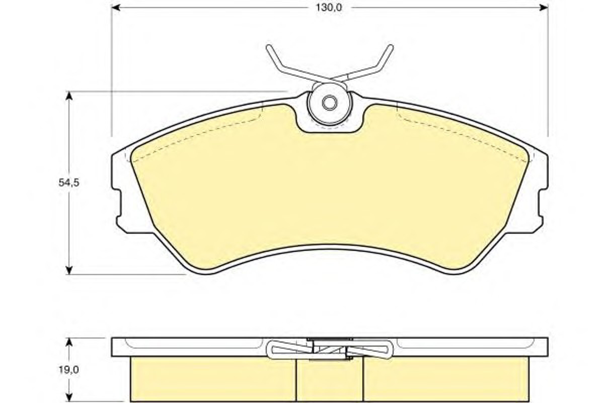 Колодки тормозные дисковые GIRLING 6108621