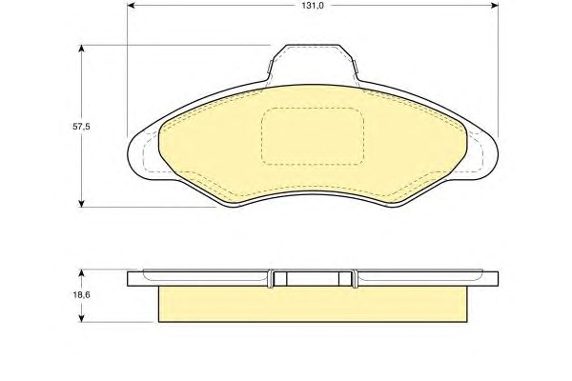 Комплект тормозных колодок дисковый тормоз GIRLING 6108973