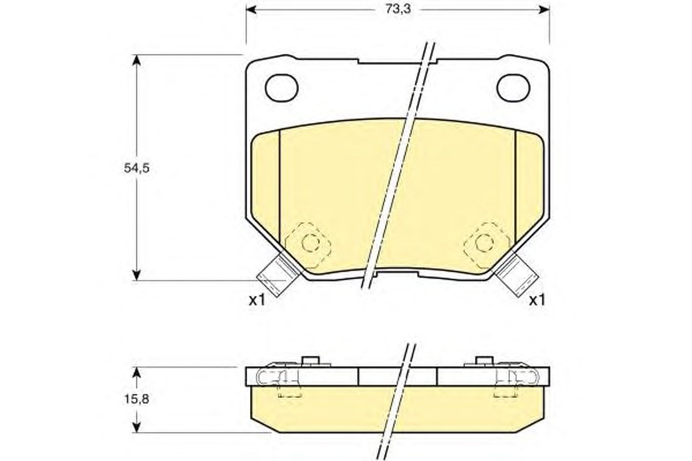 Колодки тормозные дисковые GIRLING 6110079