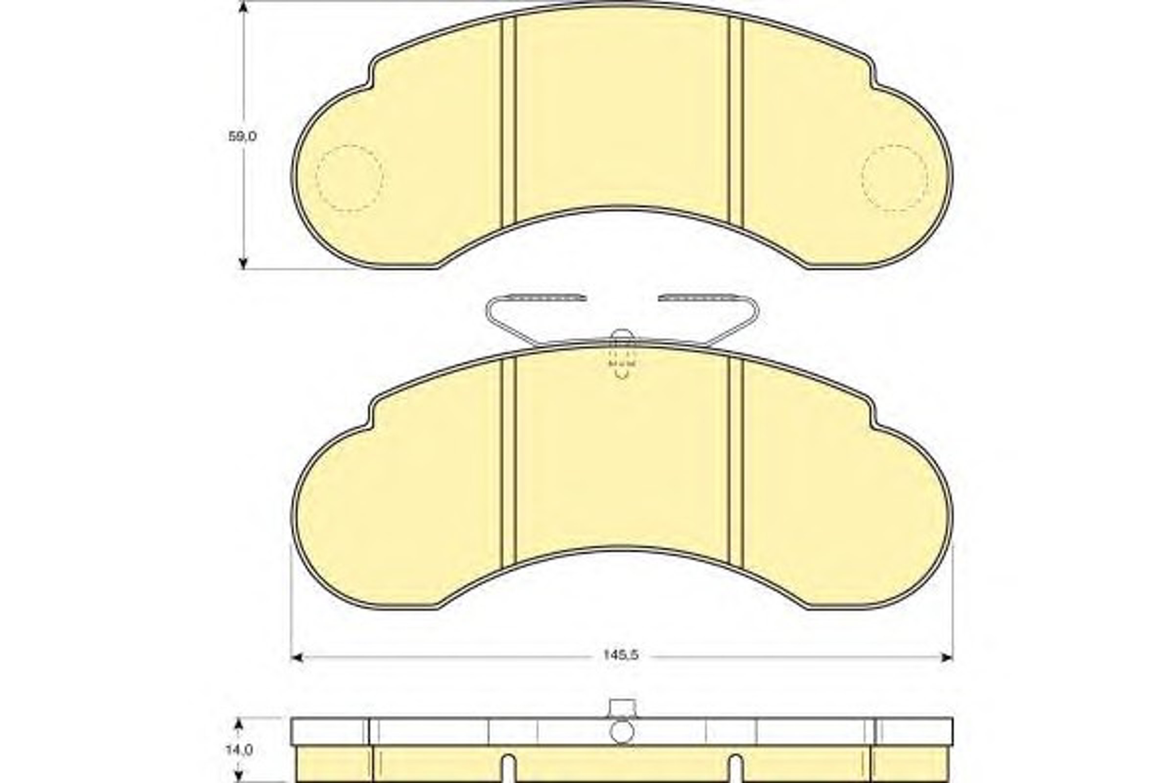 Колодки тормозные дисковые комплект GIRLING 6111143