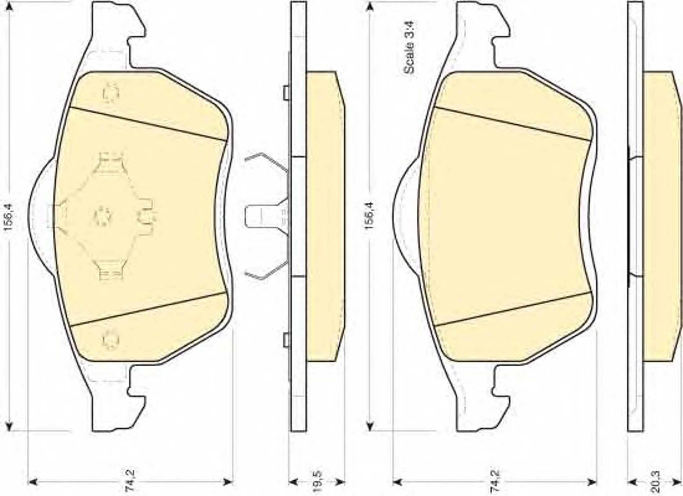 Колодки тормозные дисковые GIRLING 6112042