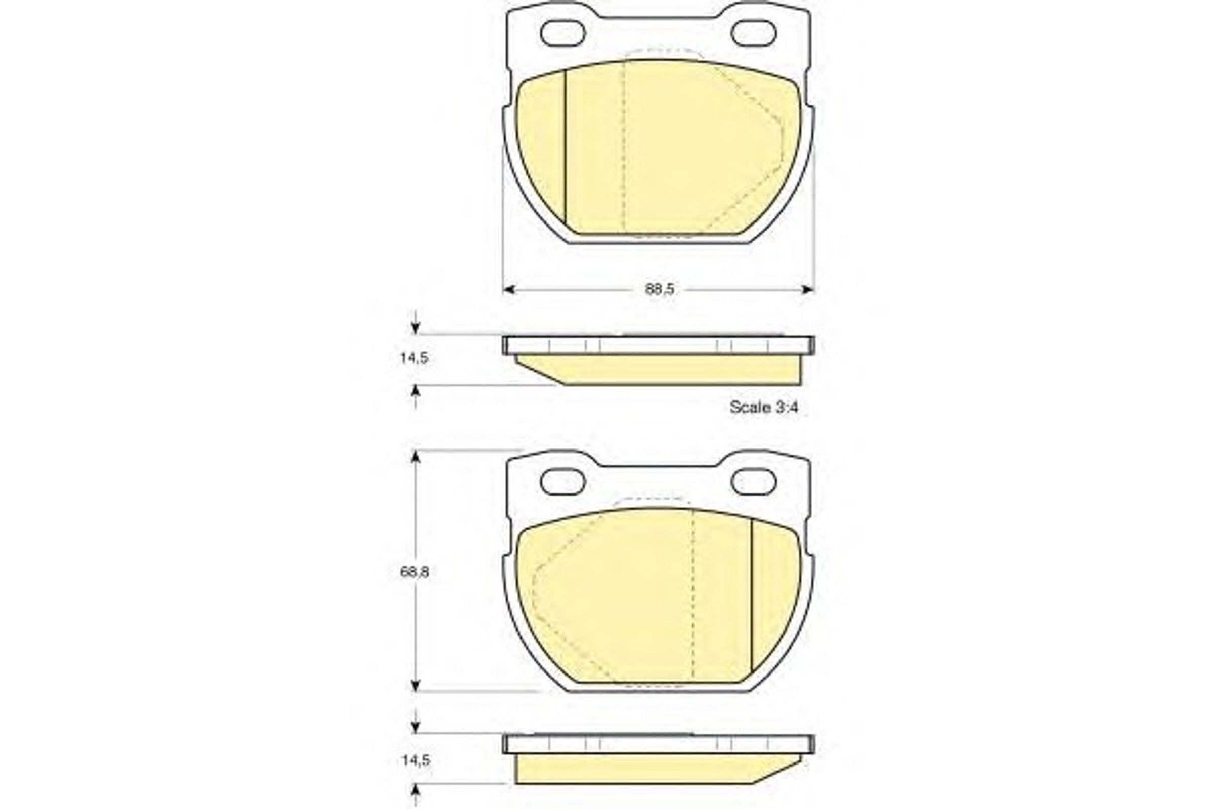 Колодки тормозные дисковые GIRLING 6112096