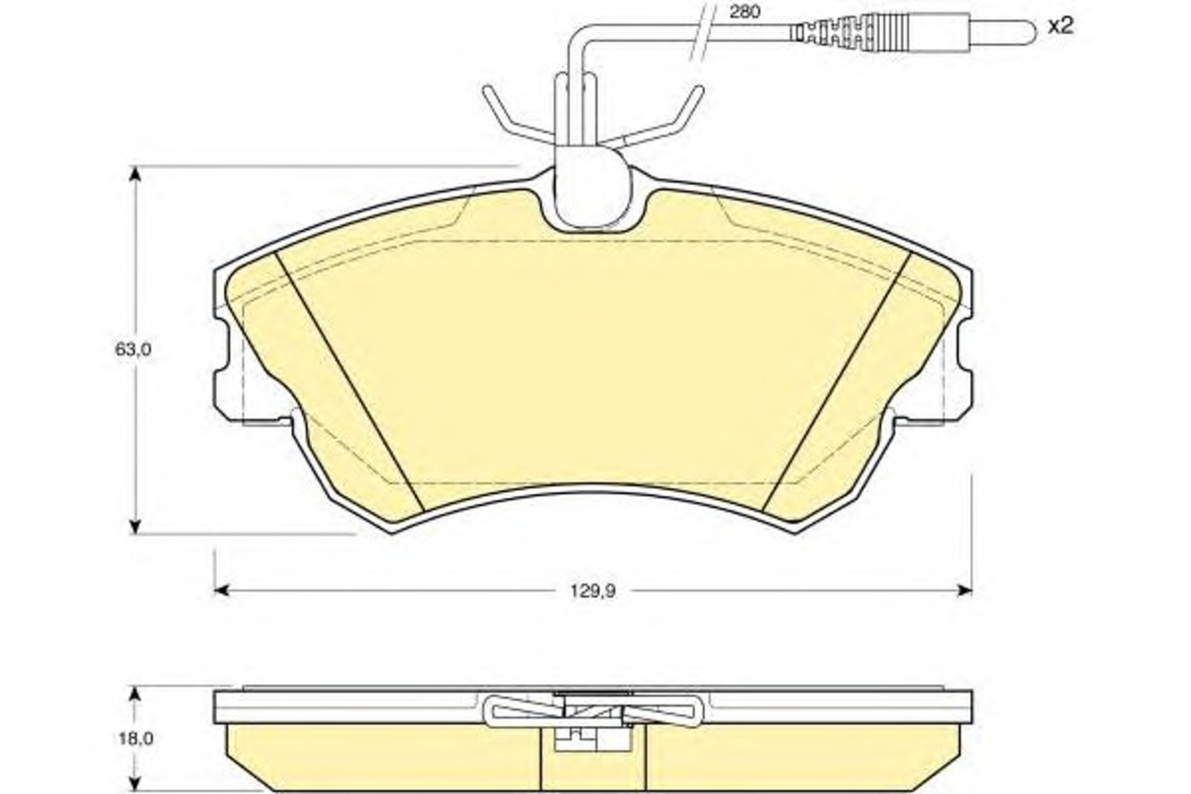 Колодки тормозные дисковые GIRLING 6112701