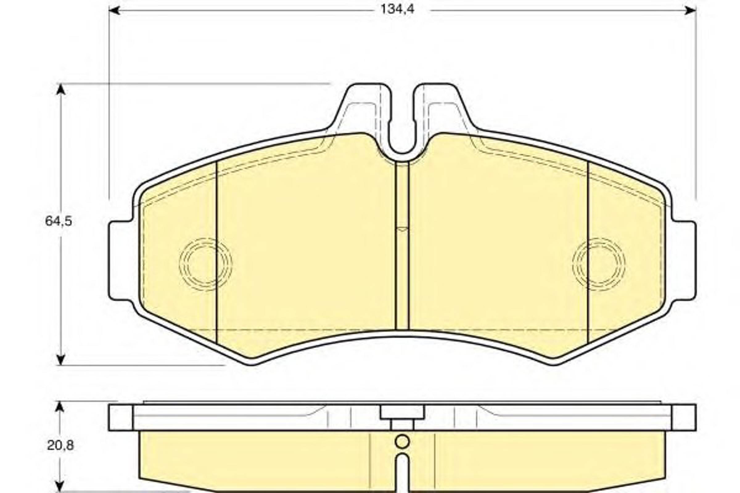 Колодки тормозные дисковые GIRLING 6113734