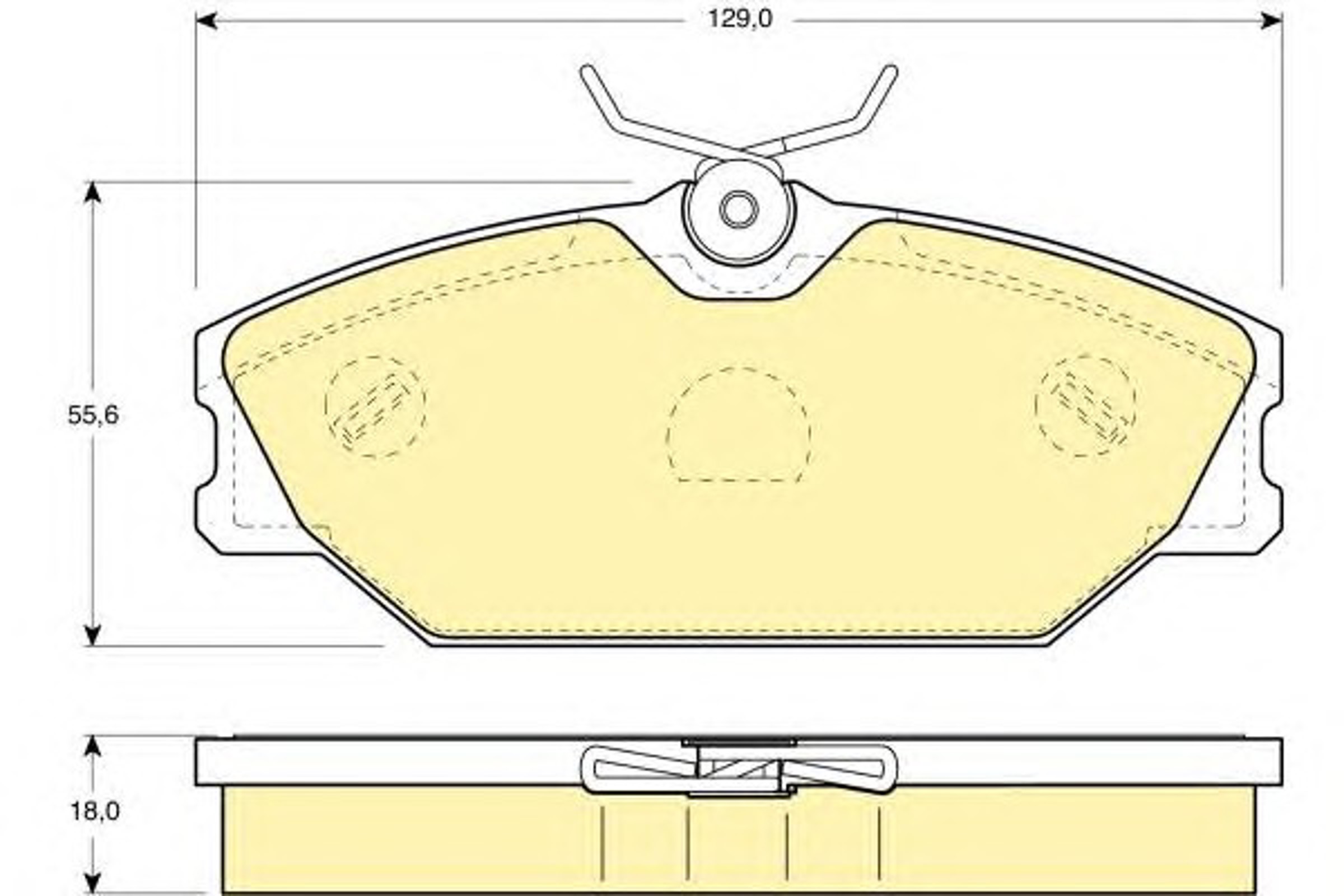 Колодки тормозные дисковые GIRLING 6114051